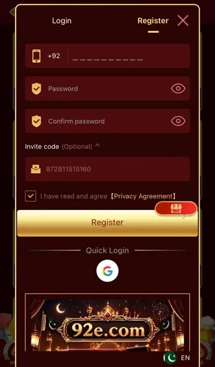 92E Game LOGIN