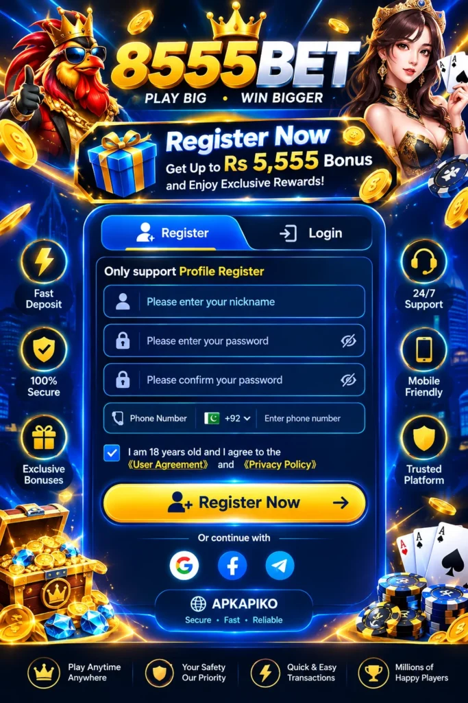 8555BET game login and register