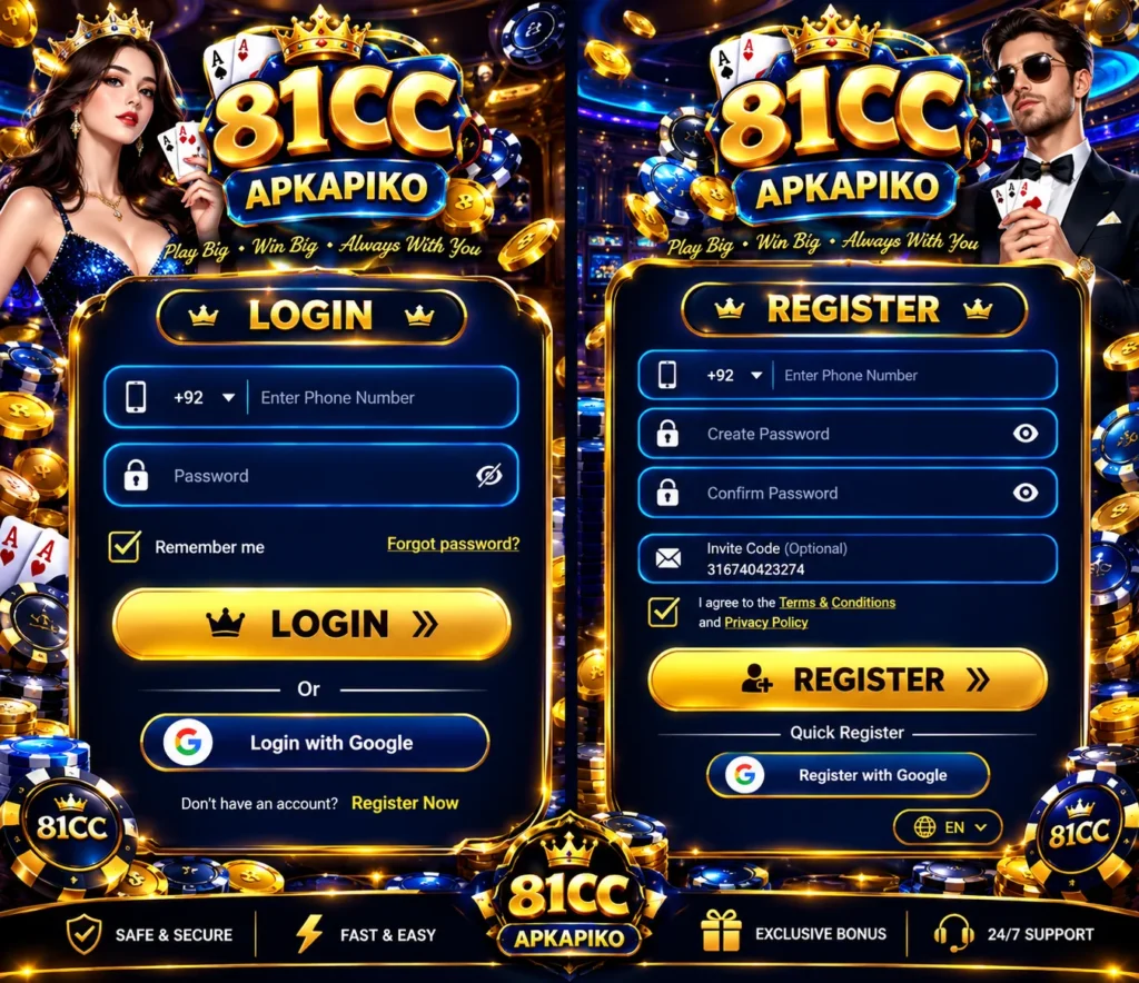 81CC Game Login And Register Image