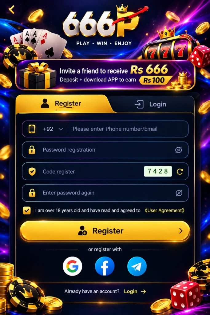 666P Game login and register Image