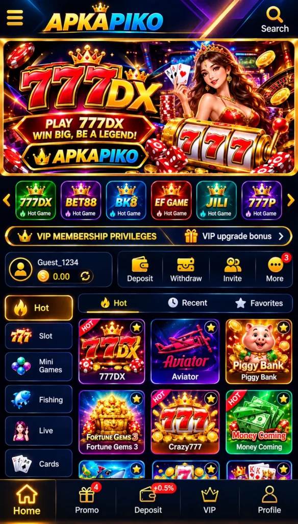 777DX Game Home Image